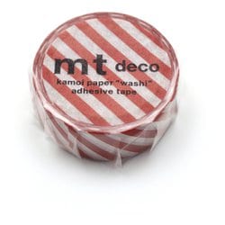 mt 1P ストライプ・ディープレッド MT01D595