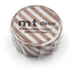 mt 1P ストライプ・ブラウン MT01D597