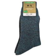 Mケコン2x1リブソコパイルトレッキング メンズ ソックス (XJ) 24-26cm 034924