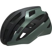 自転車用ヘルメット AIOS(アイオス) ノーブルグリーンブラック S/Mサイズ 55-58cm 通気性最適大型エアホール 着脱簡単マグネットバックル JCF公認 CE規格適合品 AIOS NobleGN/BK S/M