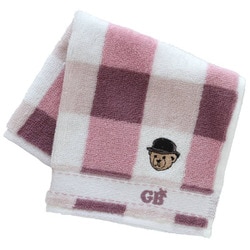 001006-0002-01 グレート・ブリティッシュ・テディベア タオルハンカチ ワトソン博士のテディベア 刺繍