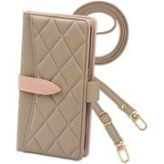 2wayQS-PIX9-FA [Google Pixel 9/9 Pro 用 ケース 手帳型 2Way スマホショルダー スマホケース キルティング くすみカラー ニュアンスカラー エレガンテ Elegante/フォーン]