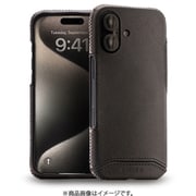 NM-GLFCIP05/BK [iPhone16用 Genuine Leather Full Coverage 本革ケース Magsafe対応 ハンドメイド ブラック]