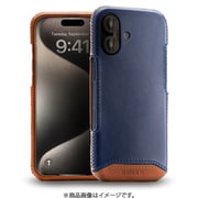 NM-GLFCIP05/NV [iPhone16用 Genuine Leather Full Coverage 本革ケース Magsafe対応 ハンドメイド ネイビー]
