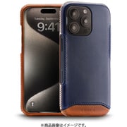 NM-GLFCIP06/NV [iPhone16 Pro用 Genuine Leather Full Coverage 本革ケース Magsafe対応 ハンドメイド ネイビー]