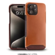 NM-GLFCIP08/BR [iPhone16 Pro Max用 Genuine Leather Full Coverage 本革ケース Magsafe対応 ハンドメイド ブラウン]