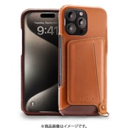 NM-GLMFIP08/BR [iPhone16 Pro Max用 Genuine Leather multi-founctional 本革ケース Magsafe対応 ハンドメイド ハンドストラップ付き ブラウン]