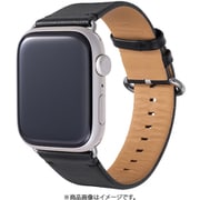 NM-GLWBAW01/BK [Apple Watch band Geniuine Leather 49mm,46mm,45mm,44mm用 本革製 ハンドメイド ブラック]
