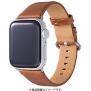 NM-GLWBAW02/BR [Apple Watch band Geniuine Leather 42mm（Series10）,41mm,40mm,38mm用 本革製 ハンドメイド ブラウン]