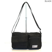 12-2163-BK [OSAMPO BAG お散歩バッグ しわナイロンティッシュケースショルダー ブラック]
