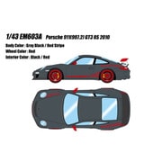 EM603A 1/43 Porsche 911（997.2） GT3 RS 2010 グレーブラック/レッドストライプ [レジンキャストミニカー]