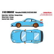 EM603C 1/43 Porsche 911（997.2） GT3 RS 2010 ガルフブルー/オレンジストライプ [レジンキャストミニカー]