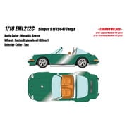 EML212C 1/18 Singer 911（964） Targa メタリックグリーン [レジンキャストミニカー]