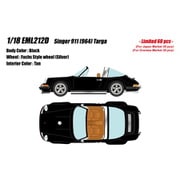 EML212D 1/18 Singer 911（964） Targa ブラック [レジンキャストミニカー]