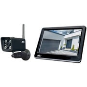 ワイヤレスカメラ 防犯カメラ 10.1インチ モニター付き 200万画素 フルハイビジョン 長時間録画 IP66 夜間撮影 動体検知 スマートフォン対応 タブレット対応 MT-WCM400