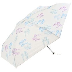折りたたみ傘 婦人用 晴雨兼用 Pokella（ポケラ）バルーンドッグ5段ミニ 50cm イージーオープン 軽量 UPF50＋ 18161オフホワイト
