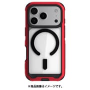 iPhone 17 Pro用 ゴーステック 耐衝撃×金属 アトミックスリム レッド GHOCAS4302