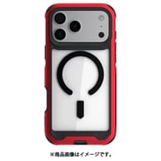 iPhone 17 Pro Max用 ゴーステック 耐衝撃×金属 アトミックスリム レッド GHOCAS4312