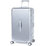 スーツケース GRANMAX 旅行日数目安:5~7泊 70L 前輪ストッパー 抗菌・抗ウィルス TSAロック搭載 GM-056-25 クロームシルバー