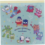 限定 クレヨンしんちゃん×サンリオキャラクターズ スクエアメモ はぴだんぶい S2850400