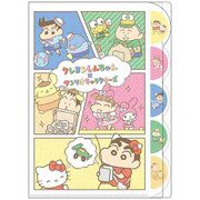 限定 クレヨンしんちゃん×サンリオキャラクターズ ダイカットクリアファイル5P カスカベ防衛隊 S2175207