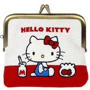 限定 畳刺繍ミニポーチ がま口 New Life Collection ハローキティ S2337509