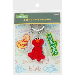S8350620 [限定 3連アクリルキーホルダー セサミストリート エルモ＆ベビーデイビッド]