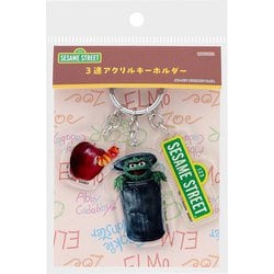 S8350655 [限定 3連アクリルキーホルダー セサミストリート オスカー＆スライミー]