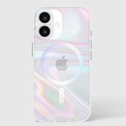 iPhone 16用 スマホケース MagSafe対応 Soap Bubble Iridescent レインボ CM054330