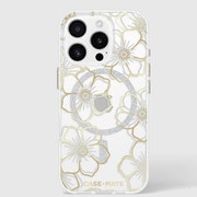 iPhone 16 Pro用 スマホケース MagSafe対応 Floral Gems Gold ゴールド CM054416
