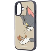 iPhone 17用 トムとジェリー maru 衝撃吸収 バンパー ハイブリッドケース トムとジェリー_キャッチ IQ-WP52K4TB/TJ42