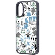 iPhone 17用 ムーミン maru 衝撃吸収 バンパー ハイブリッドケース パターン_2 IQ-AP52K4TB/MT014
