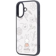 iPhone 17用 ミッフィー maru 衝撃吸収 バンパー ハイブリッドケース フラワー IQ-BP52K4TB/MF49