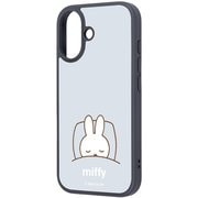 iPhone 17用 ミッフィー maru 衝撃吸収 バンパー ハイブリッドケース ミッフィー_おやすみ IQ-BP52K4TB/MF67