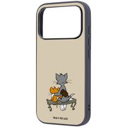 iPhone 17 Pro用 トムとジェリー maru 衝撃吸収 バンパー ハイブリッドケース ハンマー_2 IQ-WP53K4TB/TJ92