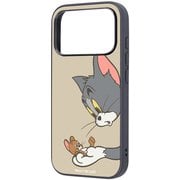 iPhone 17 Pro用 トムとジェリー maru 衝撃吸収 バンパー ハイブリッドケース トムとジェリー_キャッチ IQ-WP53K4TB/TJ42