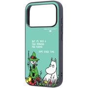 iPhone 17 Pro用 ムーミン maru 衝撃吸収 バンパー ハイブリッドケース ムーミン&スナフキン IQ-AP53K4TB/MT16