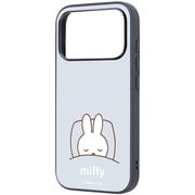 iPhone 17 Pro用 ミッフィー maru 衝撃吸収 バンパー ハイブリッドケース ミッフィー_おやすみ IQ-BP53K4TB/MF67