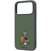 iPhone 17 Pro Max用 トムとジェリー maru 衝撃吸収 バンパー ハイブリッドケース ハンマー IQ-WP55K4TB/TJ12