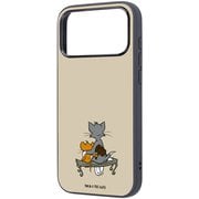 iPhone 17 Pro Max用 トムとジェリー maru 衝撃吸収 バンパー ハイブリッドケース ハンマー_2 IQ-WP55K4TB/TJ92
