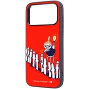 iPhone 17 Pro Max用 ムーミン maru 衝撃吸収 バンパー ハイブリッドケース リトルミイとニョロニョロ IQ-AP55K4TB/MT013