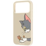 iPhone 17 Pro Max用 トムとジェリー maru 衝撃吸収 バンパー ハイブリッドケース トムとジェリー_キャッチ IQ-WP55K4TW/TJ42