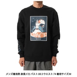 スペースブラストオフクルートップ メンズ カットソー Black（K001） Lサイズ CH00-1503