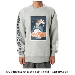 スペースブラストオフクルートップ メンズ カットソー H/Gray（G005） Lサイズ CH00-1503