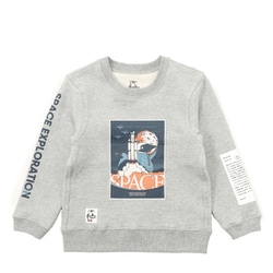 ＫＤスペース ブラストオフ クルートップ キッズ トップス 長袖 H/Gray（G005） KMサイズ CH20-1083