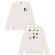 かせきさいだぁアラカルト2ブラッシュドロングスリーブTシャツ メンズ カットソー White（W001） XLサイズ CH01-2637
