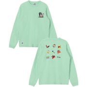 かせきさいだぁアラカルト2ブラッシュドロングスリーブTシャツ メンズ カットソー Mint（M062） XLサイズ CH01-2637