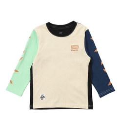 カセキＫＤパターンブラッシュドＬＳＴ キッズ トップス 長袖 MtCz（C110） KMサイズ CH21-1420