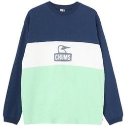 カーンズパネルロングスリーブTシャツ メンズ カットソー Navy/White(N096) Mサイズ CH01-2652