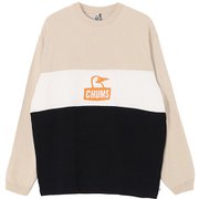 カーンズパネルロングスリーブTシャツ メンズ カットソー Greige/White(G096) Mサイズ CH01-2652
